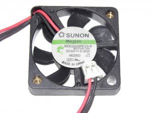 SUNON KDE0503PEV3-8 3006 3CM  MS.N.GN.C460 5V 0.35W 2 Wires 2 Pins Micro Fan