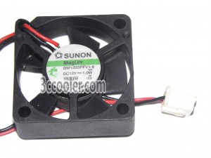 SUNON GM1203PFV1-8 GN 12V 1.0W 2 Wires 2 Pins Micro DC Fan  30x10mm