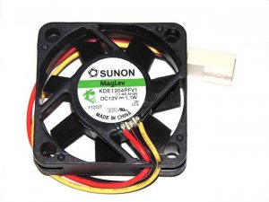 SUNON KDE1204PFV1 11.MS.AF.GN 12V 1.1W 3 Wires 4010 4CM Cooler Fan