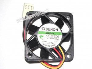 SUNON KDE1204PFV3 11.MS.B1188.AF.GN 12V 0.8W 3 Wires 4010 Cooler Fan