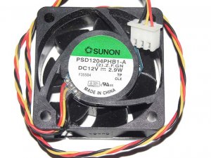 SUNON PSD1204PHB1-A (2).Z.F.GN 12V 2.9W 3 Wires 3 Pins  4015 Cooling Fan