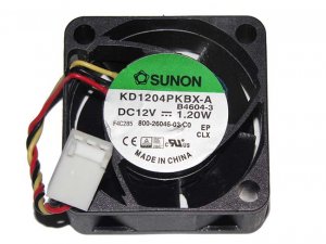 SUNON KD1204PKBX-A B4604-3 12V 1.2W 3Wires 800-26046-03 Cooling Fan 40x20mm
