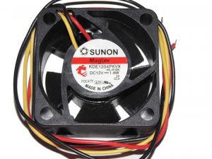 SUNON KDE1204PKVX MS.AF.GN 12V 1.4W 3 Wires Cooler Fan 4020 4CM