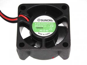 SUNON KDE2404PKS2 24V 1.2W 2 Wires DC Micro Fan For Mini Case router 40x20mm