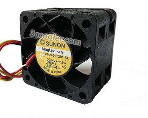 SUNON GM2404PQB1-8A 24V 2.9W 3 Wires 3 Pins Cooling fan 4028 4CM