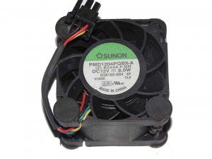SUNON PMD1204PQBX-A B2448.F.GN D38102-005 12V 8.0W 4 Wires 4 Pins Case Fan Server Fan 40x28mm