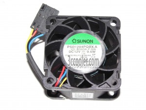 SUNON PSD1204PQBX-A (2).B3936.F.GN 12V 9.6W 4 Wires 4028 4CM  Server Fan