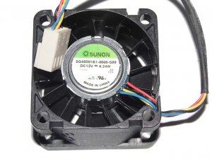 SUNON SG40281B1-0000-S99 12V 6.24W  4 wires 4 pins Cooling Fan 4cm case fan 40*28mm