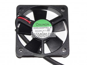 SUNON KDE2405PFB1-8 24V 1.0W 2 Wires DC Case Fan 50x10mm