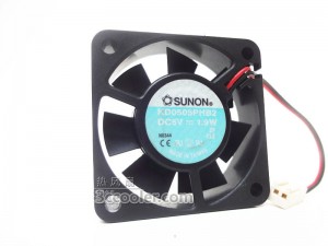 SUNON KDE0505PHS2 5V 1.9W 2Wire 2 pins Cooling Fan  5015