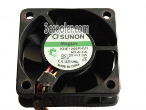 SUNON KDE1205PHV1 MS.AF.GN 12V 1.3W 3 Wires 3 Pins Case Fan 5015 5CM