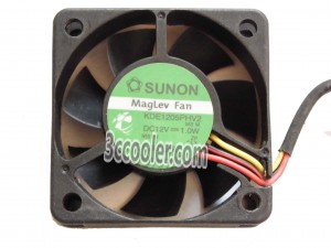SUNON KDE1205PHV2 MS.M 12V 1.0W 3 Wires 3 Pins Case Fan 50x15mm
