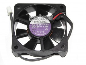 SUNON 6015 6CM KD1206PHS2 12V 1.9W 2 Wires 2 Pins Case Fan