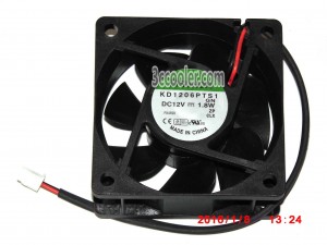 SUNON 6025 6CM KD1206PTS1 GN 12V 1.8W 2 Wires 2 Pins Case Fan