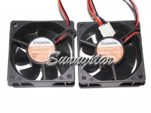 SUNON 6025 2 Pcs/Group KD2406PTB1 24V 2.6W 4 Wires 4Pins Case Fan