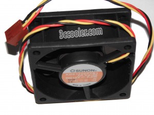 SUNON KDE1206PTB1 AR.V.B166 12V 2.2W 3 Wires 3 Pins 6025 6CM Case Fan