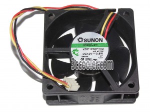 SUNON KDE1206PTV2 MS.AF.GN 12V 0.8W 3 Wires Case Fan 60x25mm For HW41NL