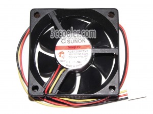 SUNON KDE1206PTV3 MS.B2193.F.GN 12V 0.7W 3 Wires 3 Pins Case Fan 6025 6CM