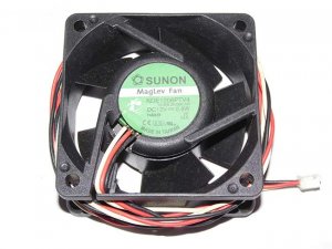 SUNON KDE1206PTV4 13.MS.B1060.AR 12V 0.8W 3 Wires 3 Pins Case Fan 6025 6CM