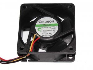 SUNON PMD1206PTV1-A U.F.GN 12V 4.3W 3 Wires Case fan 6025 6CM
