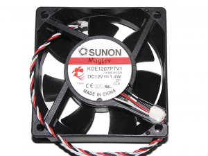 SUNON KDE1207PTV1 7025 13.MS.AR.GN 12V 1.4W 3Wire 3 Pins 7cm cpu fan case cooler