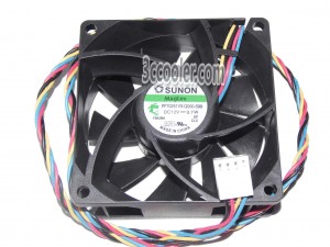 SUNON 7025 7CM PF70251VX-Q000-S99 12V 3.7W 4 Wires 4 Pins Case Fan