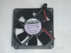 KD1208PTB1 DC12V 1.8W 2 Wires 2 Pins 8CM Cooling Fan 80MM 8025