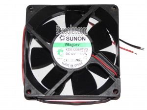 SUNON KDE1208PTV3 13.MS.A.GN 12V 0.9W 2 Wires Case Fan 8025 8CM