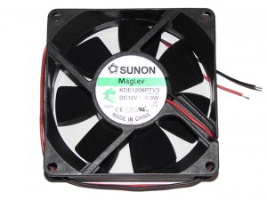 SUNON KDE1208PTV3 13.MS.A.GN 12V 0.9W 2 Wires Case Fan 8025 8CM