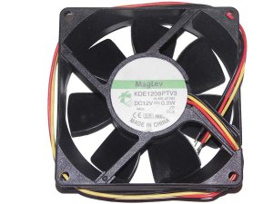SUNON 80x25mm KDE1208PTV3 13.MS.AF.GN 12V 0.8W 3 Wires 3 Pins Case Fan