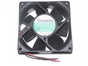 SUNON KDE2408PTS3-6 24V 2.4W 2 Wires Case Fan  8025 8CM