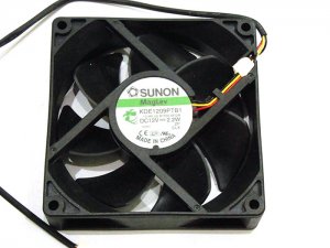 SUNON 9025 9CM KDE1209PTB1 13.MS.(2).B1558.AF.GN 12V 2.2W 3 Wires 3 Pins Case Fan