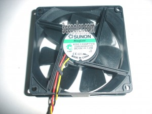 SUNON KDE1209PTV3 13.MS.B4599.AF.GN 12V 1.2W 3 Wires 3 Pins 9025 9CM Case Fan