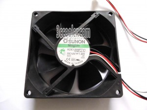 SUNON 9225 9CM KDE1209PTV1 13.MS.AR.GN 12V 1.8W 3 Wires 3 Pins Case fan