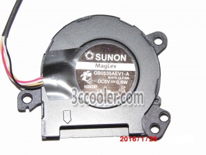 SUNON GB0535AEV1-A B4075.13.F.GN 5V 0.6W 4 Wires 4 Pins Blower For Notebook
