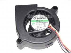 SUNON GB1205PKV3-8AY F.GN 12V 1.0W 3Wire 3 Pins Blower Fan 5CM