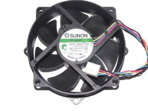 SUNON KDE1209PTVX 13.MS.B3035.AF.GN 12V 7.0W 76.8CFM 4 Wires 4 Pins 9CM CPU Cooling