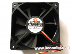 SUPERRED 12038 12CM CHA12012CB-TA-F CHA12012CB-TA 12V 0.7A 3 Wires Cooler Fan