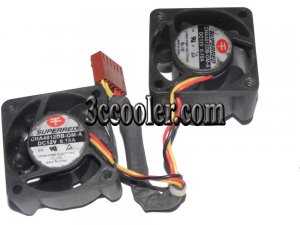 40MM 4020 2 Pcs/Set SUPERRED CHA4012DB-OM-A 12V 0.18A 6 Wires 4CM Cooling FAN