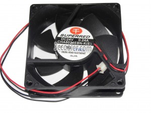 SUPERRED 8025 80*25mm CHA8024EBN-K(E) 24V 0.24A 2 Wires 2 Pins Case fan 8CM inverter cooler