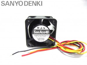 Sanyo 40x28mm 109P0424H3013 DC24V 0.095A 3 Wires Fanuc Axial Fan