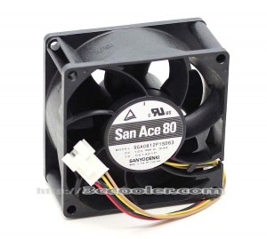 Sanyo 8038 8CM 9GA0812P1SD63 12V 0.94A 4 Wires 4 Pins Case Fan