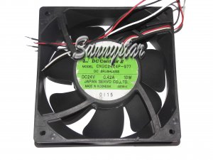 Servo 12038 12CM CNDC24Z4P-977 24V 0.42A 10W 3 Wires Square Cooling fan