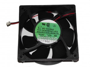 Servo 12038 12CM SCNDM24Z7-912 24V 0.37A 9W 2 Wires Square Server Case Fan Cooling Fan