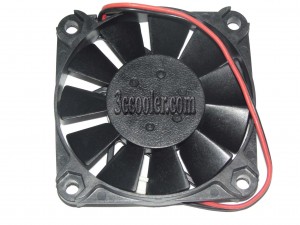 Shicoh ICFAN 60*10mm 6CM 0610-12L 12V 0.08A 2 wires 2 pins Case fan switch CPU cooler