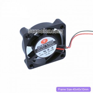 Superred 4CM 4010 CHA4012AS(E) 12V 0.055A 2 Wires 2 Pins Case Fan