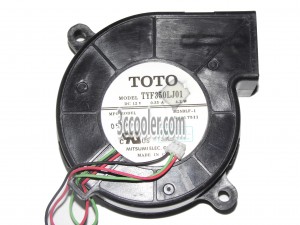 TOTO 7025 7CM TYF350LJ01 M25BLF-1 12V 0.35A 4.2W 3 Wire 3 Pins Blower Cooling Fan