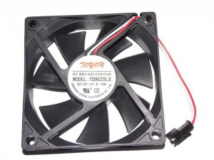 TOYON 90*25MM TD9025LS 12V 0.16A 2 Wires 2 Pins 9CM case fan axial cooler