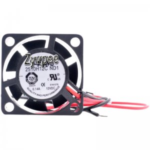 25mm 2510 2510H12C ND1 DC12V 0.14A 2 Wires 2.5cm Mini Cooling Fan
