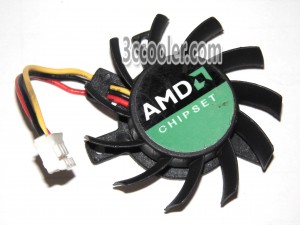 T&T 4008M12B NF1 4CM 12V 0.14A 3 Wires 3 Pins Frameless Vga Cooling Fan
